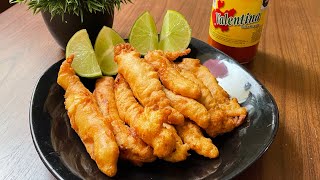 Tiritas de pescado estilo chilango para botana o negocio ✅