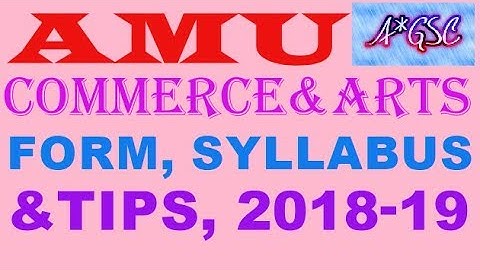 AMU XI COMMERCE & ARTS (HUMANITIES) FORM 2018-19