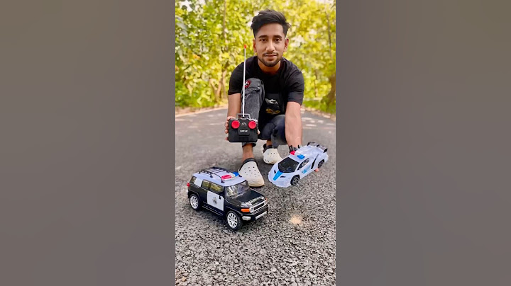 Remote control Big police car & Small Rc police car Testing