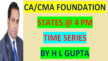 TIME SERIES CLASS 3 BY HL GUPTA.  To Buy CLS  CA/CMA CALL-8920730907
