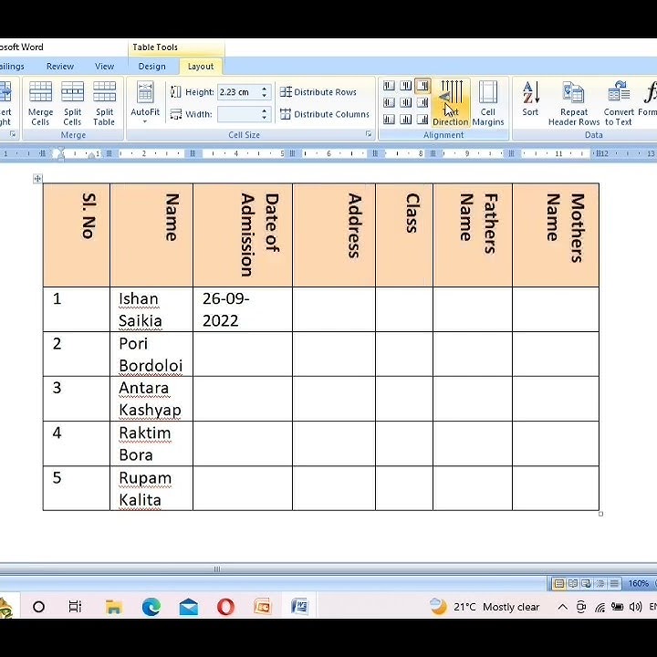 Text Direction in MS Office II Rotate text in Word II Change Text direction