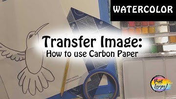 How to use 1/2 sheet of carbon Paper: Transfer an image to paper or canvas