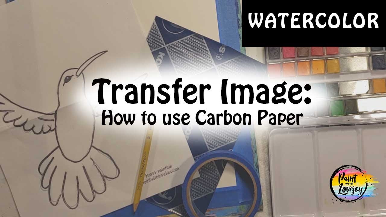 How to use 1/2 sheet of carbon Paper: Transfer an image to paper or canvas  