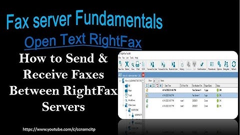 How to Send & Receive Faxes Between RightFax Servers Open Text RightFax