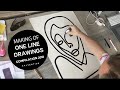 Salventius making of one line drawings  portraits compilation 2018