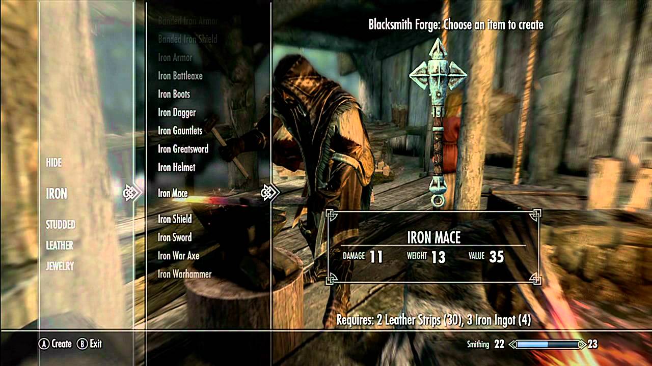 Skyrim: Crafting Walkthrough - YouTube