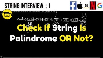 Check String Is Palindrome Or Not