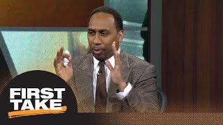 Stephen A. Smith can't contain NBA playoff excitement after Joel Embiid's return | First Take | ESPN