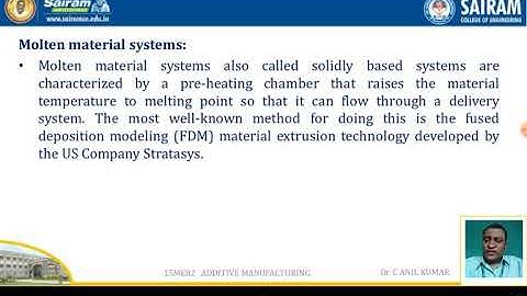 Lecture Video_15ME82_Module1  Molten Material System
