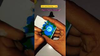 Cute mini moon painting🥰 #short #viraltrending #ytshort