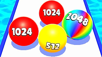 Ball Run 2048 Merge Race Run 3D ! All Levels Gameplay (179-182) android, ios