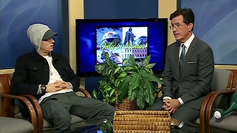 Eminem Hilarious Interview with Stephen Colbert on Only In Monroe