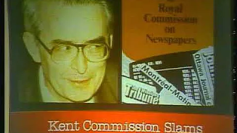 Senator Tom Kent slams newspaper monopolies in 1981