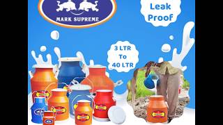 Mark Supreme Plastic Milk Can Range