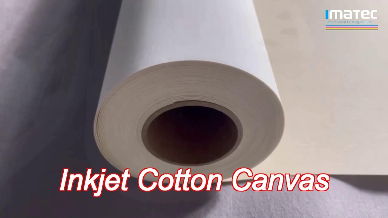 inkjet 100% cotton canvas roll matte art canvas textured inkjet paper