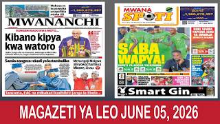 🔴LIVE: YALIYOJIRI KWENYE MAGAZETI YA LEO JUNE 05, 2026 / SQF MAGAZETINI
