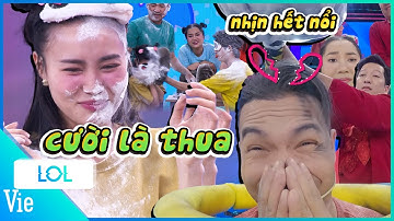 Loạt thử thách CƯỜI LÀ THUA, Trường Giang - Lâm Vỹ Dạ ăn bột liên tục 7 Nụ Cười Xuân