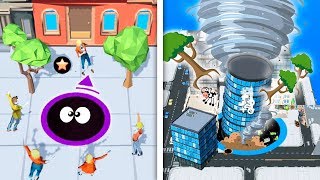 EVOLUTION OF MONSTER TORNADO IN HOLE.IO ( Game Like Agar.io ) screenshot 1