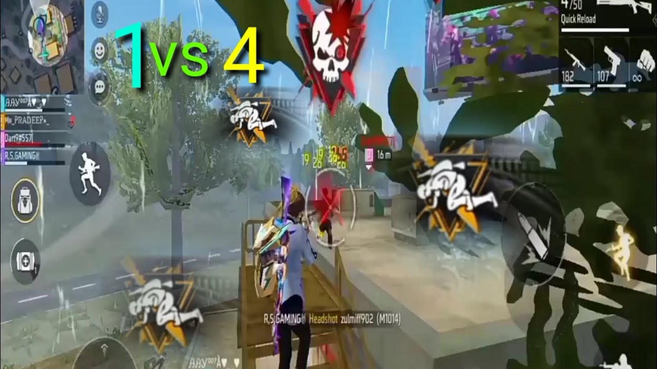 SOLO VS SQUAD GAMEPLAY | GARENA FREE FIRE - YouTube