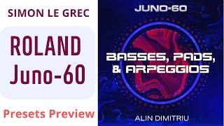 Roland Cloud Juno-60 Bes Pads Arpeggios Soundbank