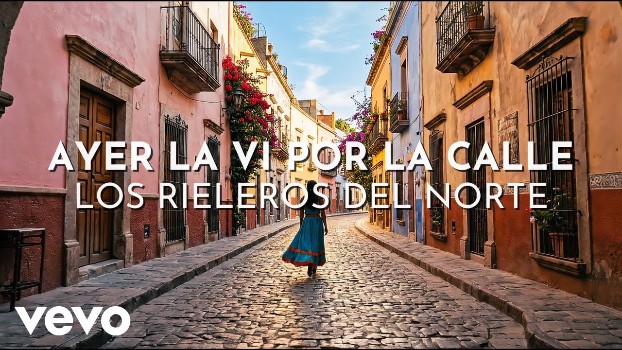 ⁣Los Rieleros Del Norte - Ayer La Vi Por La Calle (Visualizer)