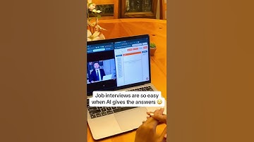 Job interviews are so easy when AI gives you the answers! 🙄