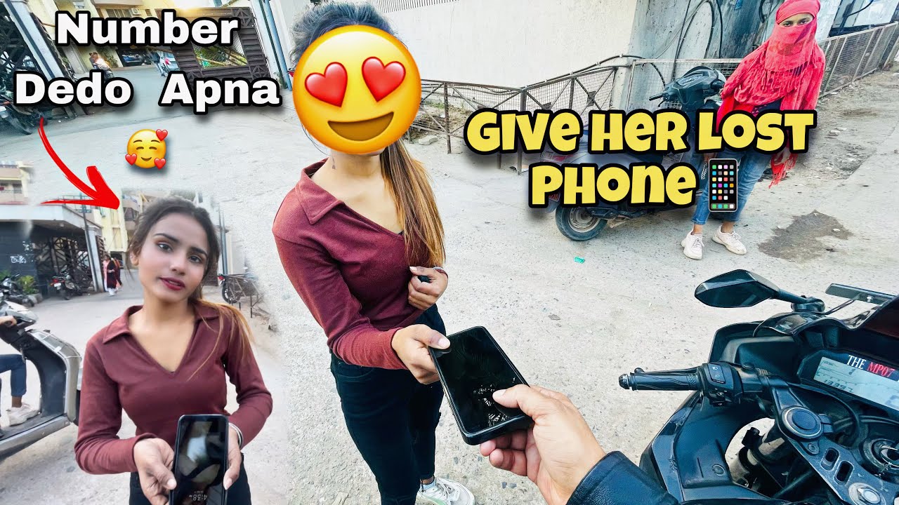 Found Her lost phone📱| Help cute girl🥰| Phone Number de dia😍