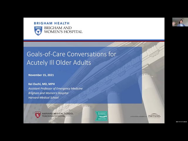 Goals-of-Care Conversations for Acutely III Older Adults