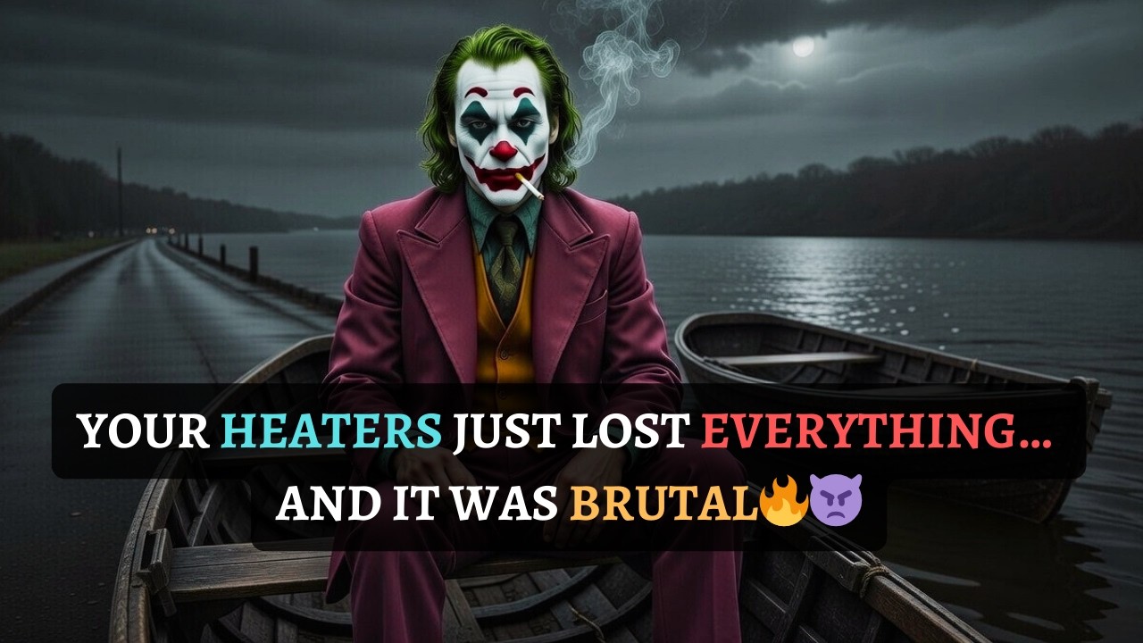 SOMETHING JUST SNAPPED… YOUR HATERS ARE PANICKING🖤👿| JOKER SPEECH | JOKER MOTIVATION #grim