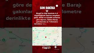 Bingölde 4.4 Büyüklüğünde Deprem Son Dakika Açıklaması Afad Ve Kandilli Verileri
