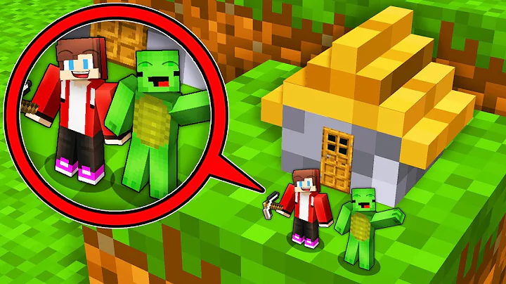 Mikey and JJ Found this TINY SECRET HOUSE! Survival Challenge - Minecraft (Maizen Myzen Mizen)