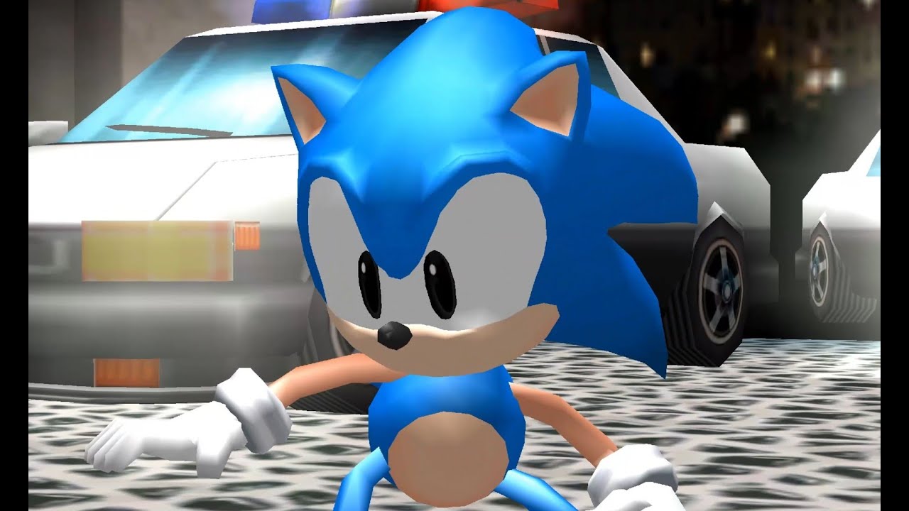 Classic Sonic in Sonic Adventure 