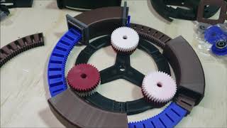 3D printed solenoid motor.