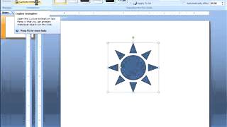 Adding Custom Animation in PowerPoint 2007