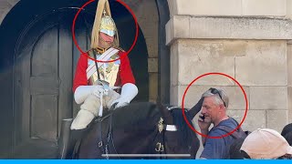 King’s Guard Delighted By A Surprise Visit By His Family