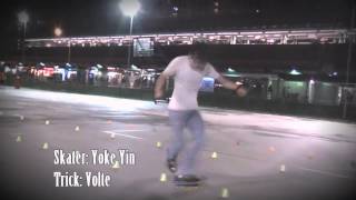 Freestyle Inline Slalom Trick Volte