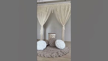 diy macrame curtain macrame wedding backdrop macrame wall hanging #carft #macramecurtain #homedecor