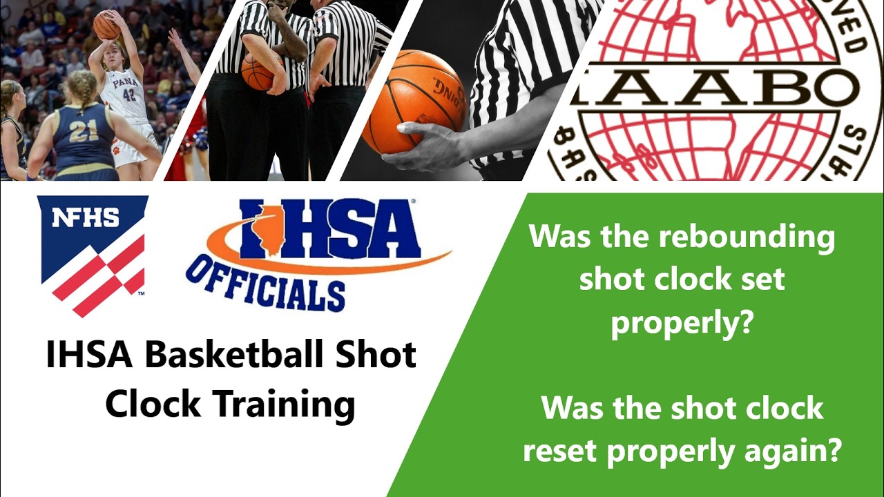 Rebounding and shot clock reset during the rebound.