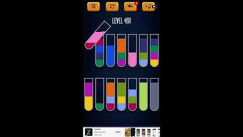Water Sort Puzzle - Color Liquid Sorting Game Level 491 Solution