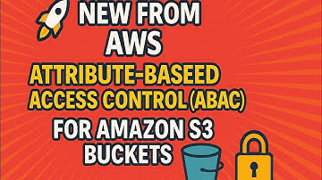 🚀 𝗡𝗘𝗪 𝗙𝗥𝗢𝗠 𝗔𝗪𝗦 — 𝗔𝗧𝗧𝗥𝗜𝗕𝗨𝗧𝗘-𝗕𝗔𝗦𝗘𝗗 𝗔𝗖𝗖𝗘𝗦𝗦 𝗖𝗢𝗡𝗧𝗥𝗢𝗟 (𝗔𝗕𝗔𝗖) 𝗙𝗢𝗥 𝗔𝗠𝗔𝗭𝗢𝗡 𝗦𝟯 𝗕𝗨𝗖𝗞𝗘𝗧𝗦🪣🔐 #aws #s3 #security 