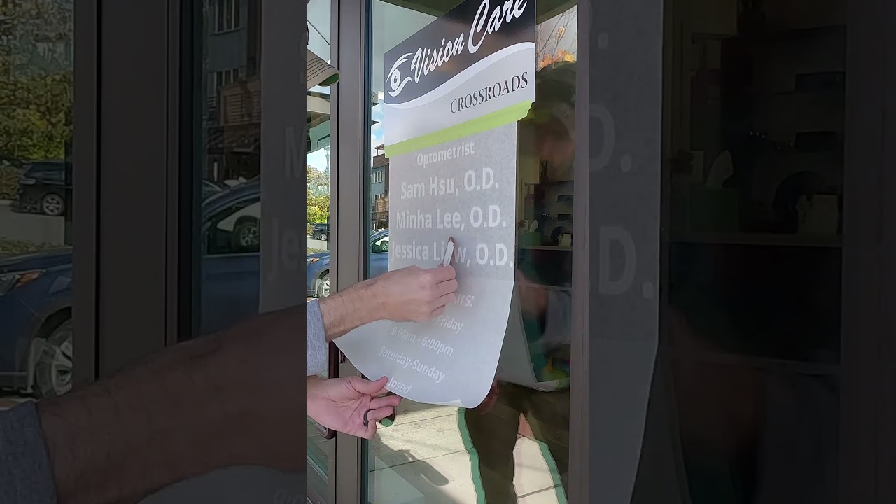 RTA Window Vinyl Install 