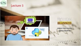 Lecture 3:- Python Beginner Course