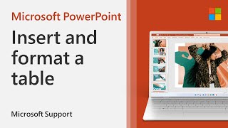 Insert and format a table in PowerPoint | Microsoft