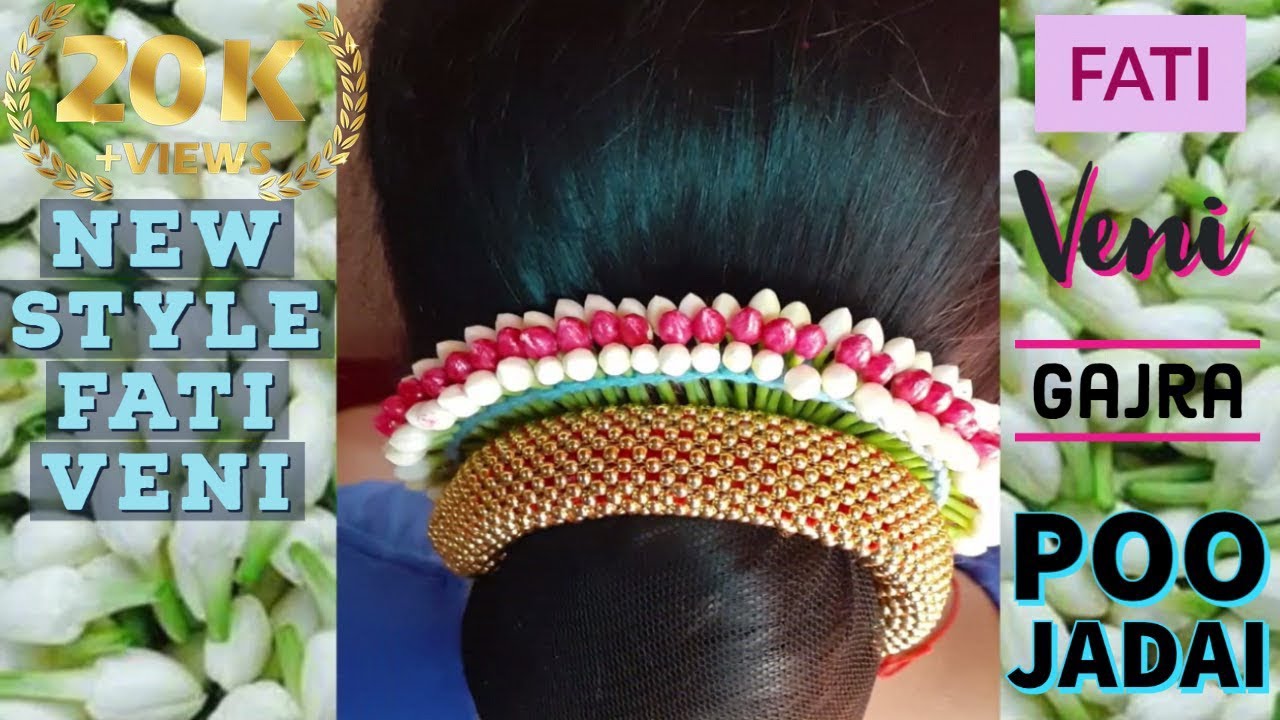 Rose petal garland for hair/ How to tie Rose Garland/ gajra| veni/bridal  hairstyle/ malini creation - YouTube