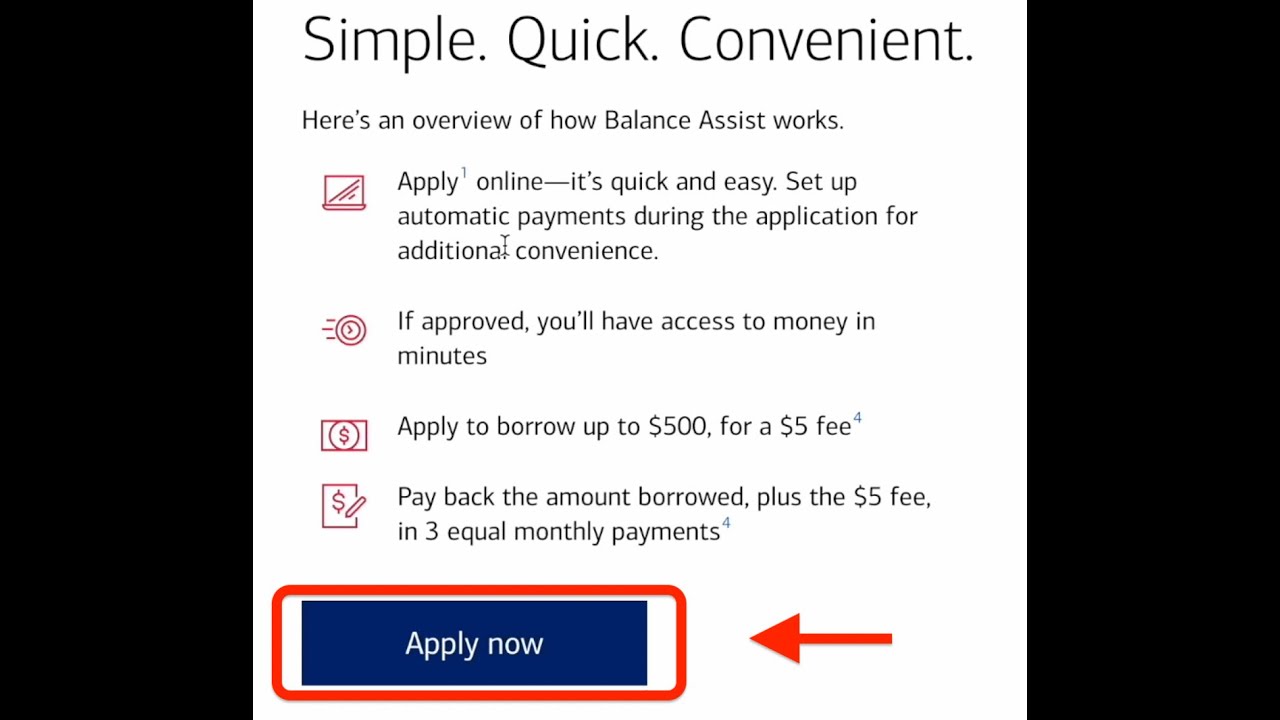 How to Apply for Bank of America Balance Assist - YouTube