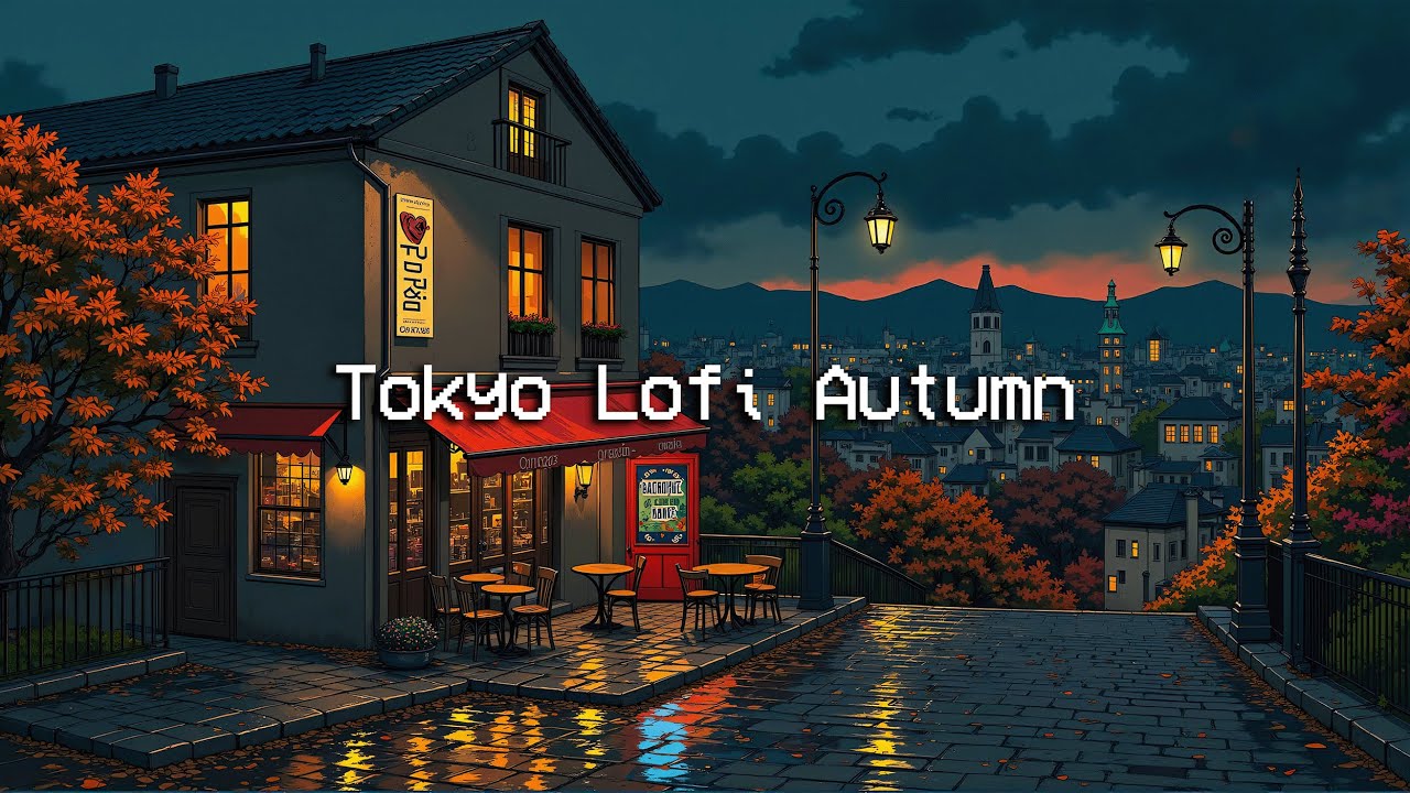 Tokyo Lofi Autumn 🍁 Rainy Healing Sounds to Reduce Stress, Deep Focus, Study 📚 Lofi Hip Hop Mix