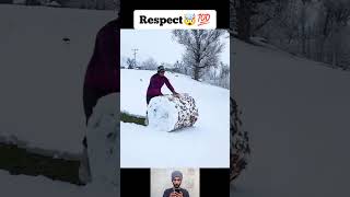 Respect🤯💯 || snow carpet