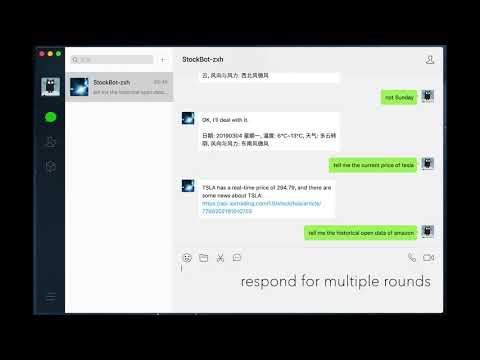 StockBot - A chatbot providing weather and stock information