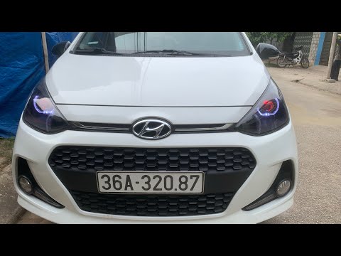 Video Thuận râu - Hyundai i10 độ đèn ấn tượng, bi led KUS... - youtube