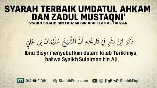 Syarah Terbaik Kitab Umdatul Ahkam dan Zadul Mustaqni' - Syaikh Shalih Al-Fauzan #nasehatulama screenshot 2